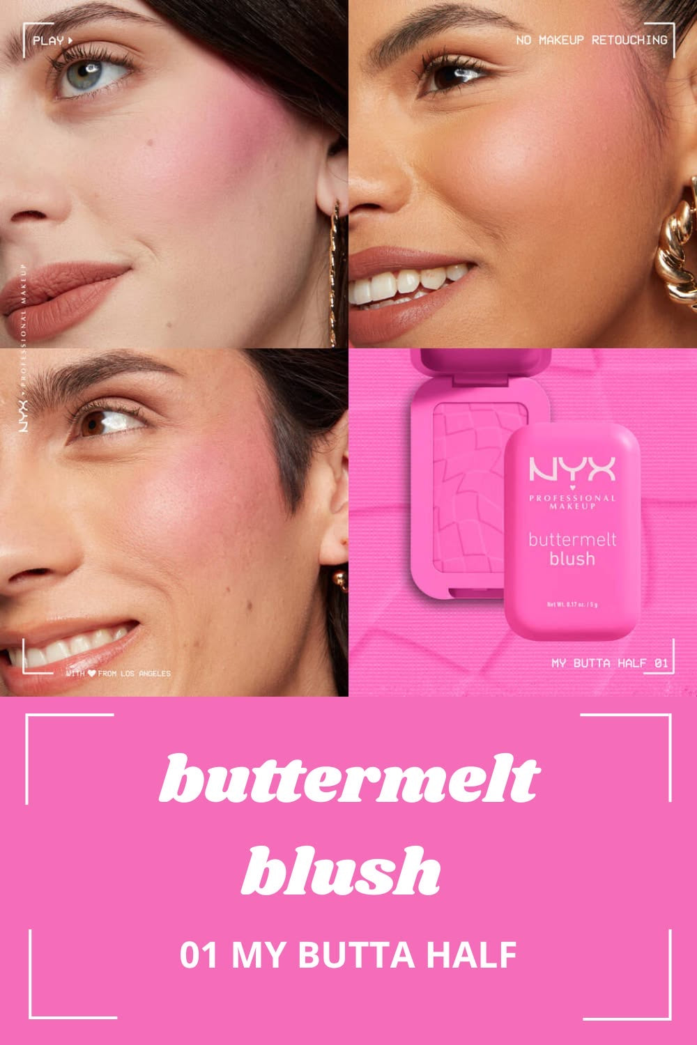 Nyx buttermelt blush 01 (MY BUTTA HALF)