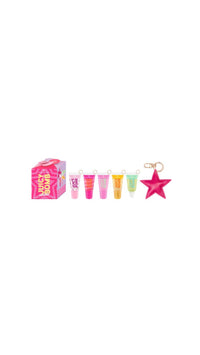 Essence juicy bomb mini lipglosses + keychain