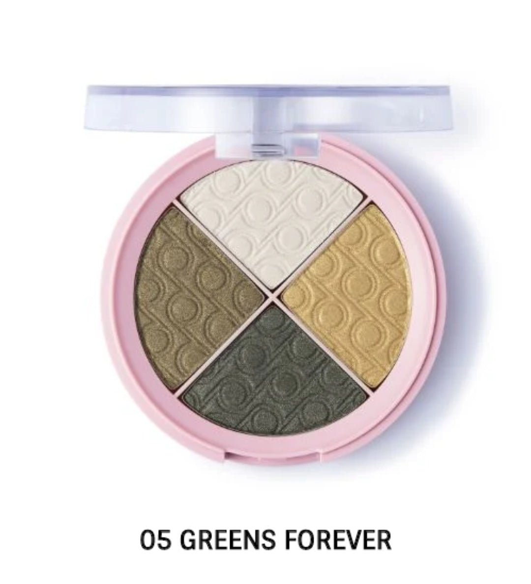 Flormar Pretty Quartet Eyeshadow (Greens Forever)